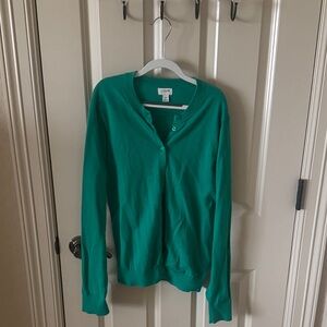 J.Crew Women’s Green Cardigan Size S EUC